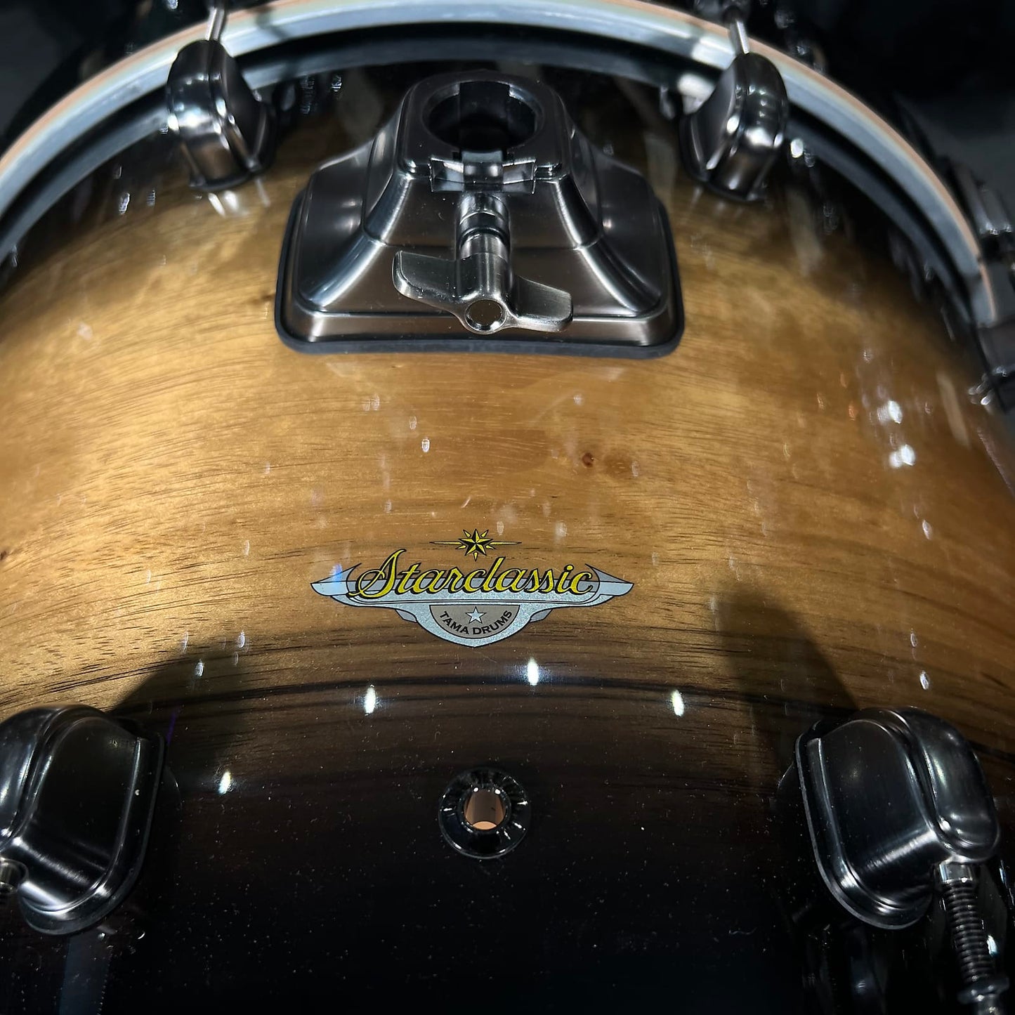 Tama MEB2014MULNWB Starclassic Maple 14x20" Bass Drum in Natural Pacific Walnut Burst w/ Smoked Black Nickel Hardware