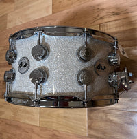 DW Collector's Series 7x14" SSC Pure Maple 20-Lug Snare Drum in Broken Glass FinishPly w/ Chrome Hardware