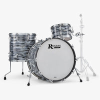 ~NEW!~ Rogers Powertone Series 3-Piece 12/16/22" Drum Kit Set in 70's Black Oyster (SAVE $650!)