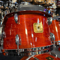 ~NEW!~ Gretsch USA Custom 4-Piece 10/12/16/22 Drum Kit Set in Burnt Orange Gloss Lacquer with Square Badges