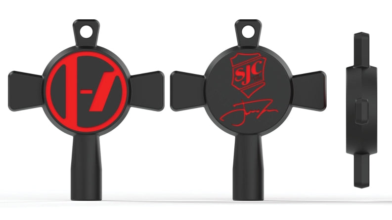 SJC Josh Dun Drum Key in Black & Red *Limited Colorway*