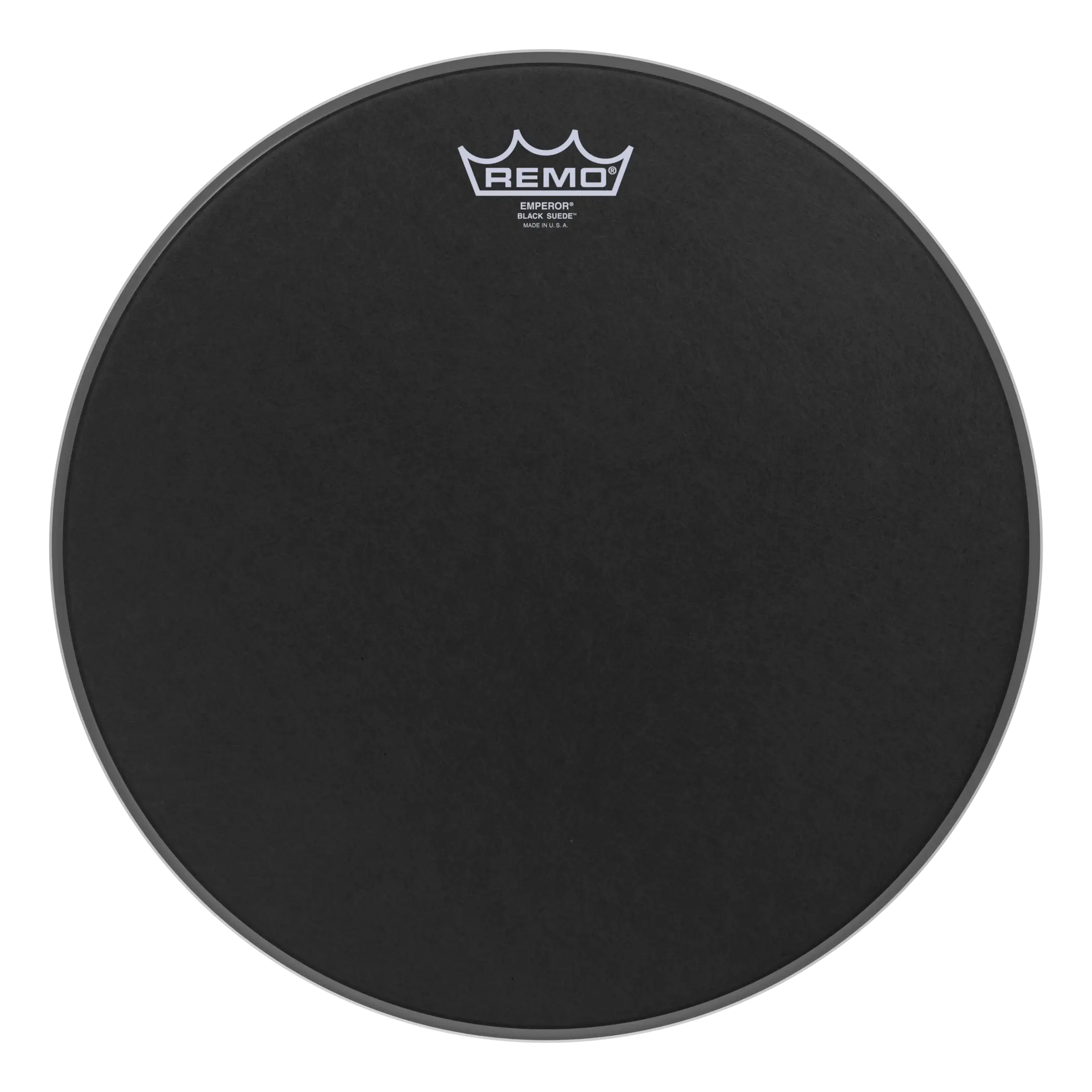 Peau de batterie en daim noir Remo Emperor 14"