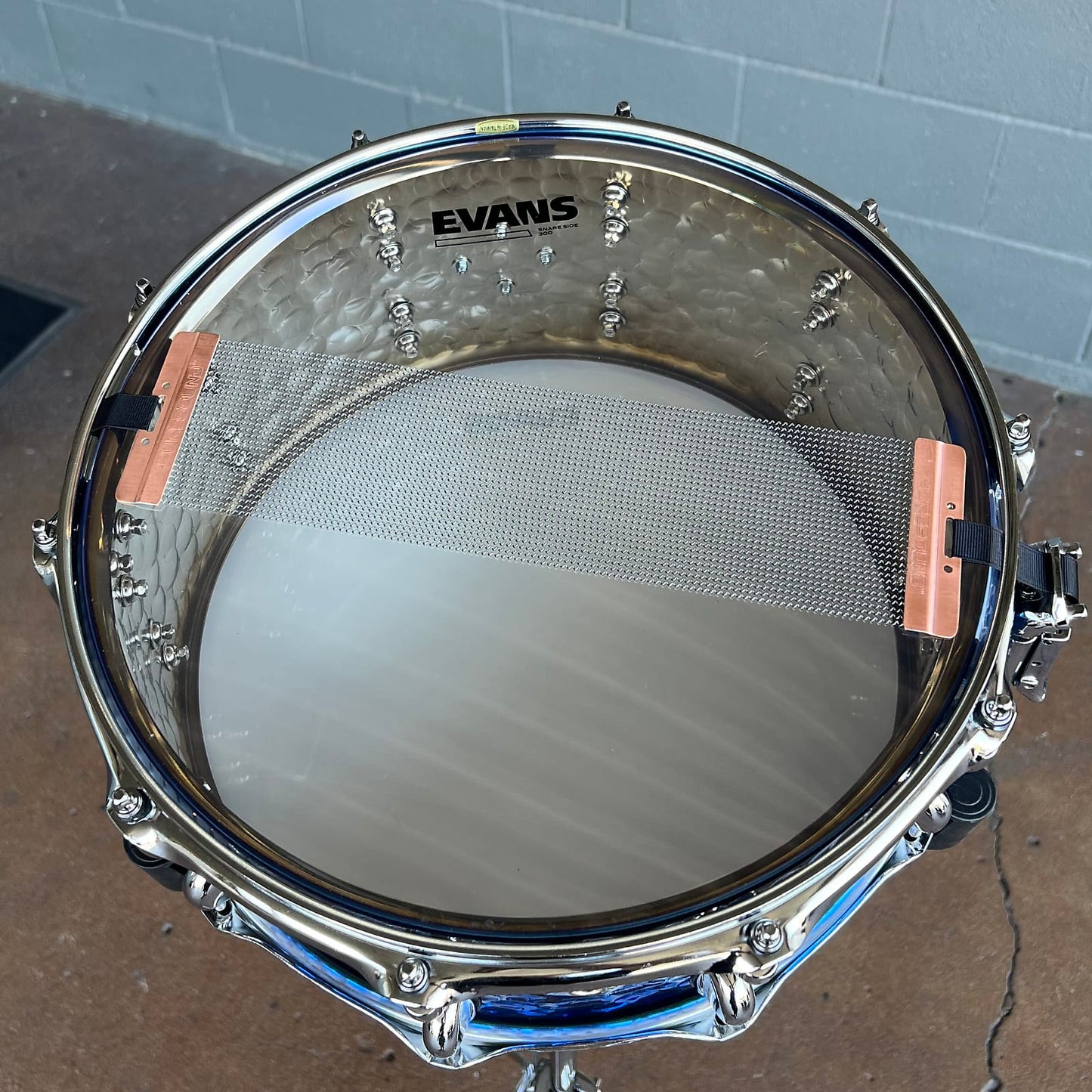 Dixon 6.5x14" Cornerstone Steel Snare Drum in Blue Titanium *IN STOCK*