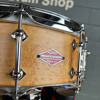 Craviotto Private Reserve 5x14" Birdseye Maple Snare Drum in Natural Oil