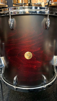 Gretsch USA Custom 4-Piece 10/12/16/22 Drum Kit Set in Satin Dark Chestnut Duco w/ Double-Tom Holder