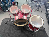 DW Collector's Series SSC Pure Maple 4-Piece 10/12/16/22 Drum Kit Set in Cherry Satin Oil Stain w/ Chrome Hardware