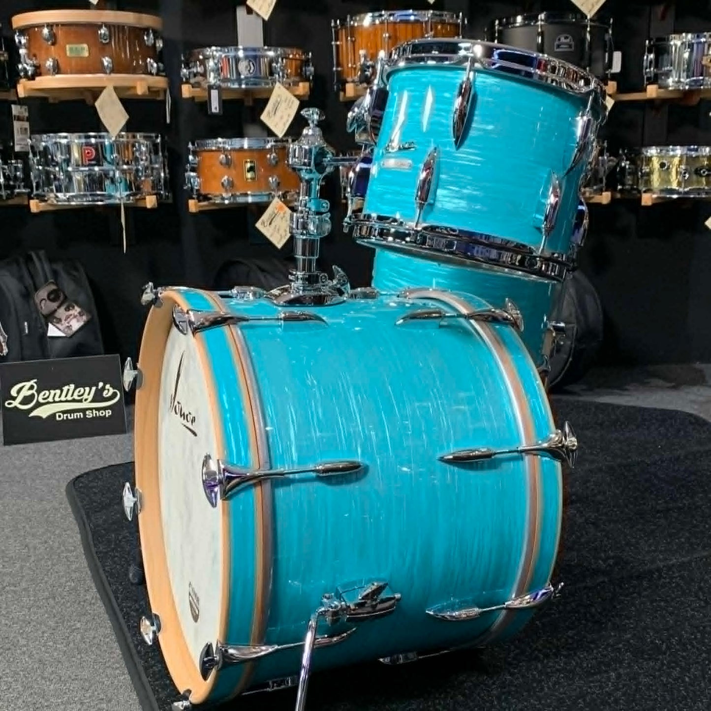 ~WOW!~ SONOR Vintage Series 3-Piece 10/14/20 Benny Greb Style Drum Kit Set in California Blue