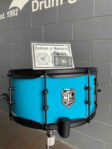 SJC Pathfinder Series 6.5x14 Snare Drum in Caribbean Blue w/ Matte Black Hardware *IN STOCK*