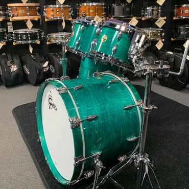 ~WOW!~ Gretsch USA Custom 5-Piece 10/12/14/16/22 Drum Kit Set in Caribbean Blue Gloss Lacquer