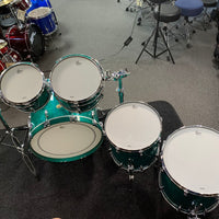 ~WOW!~ Gretsch USA Custom 5-Piece 10/12/14/16/22 Drum Kit Set in Caribbean Blue Gloss Lacquer