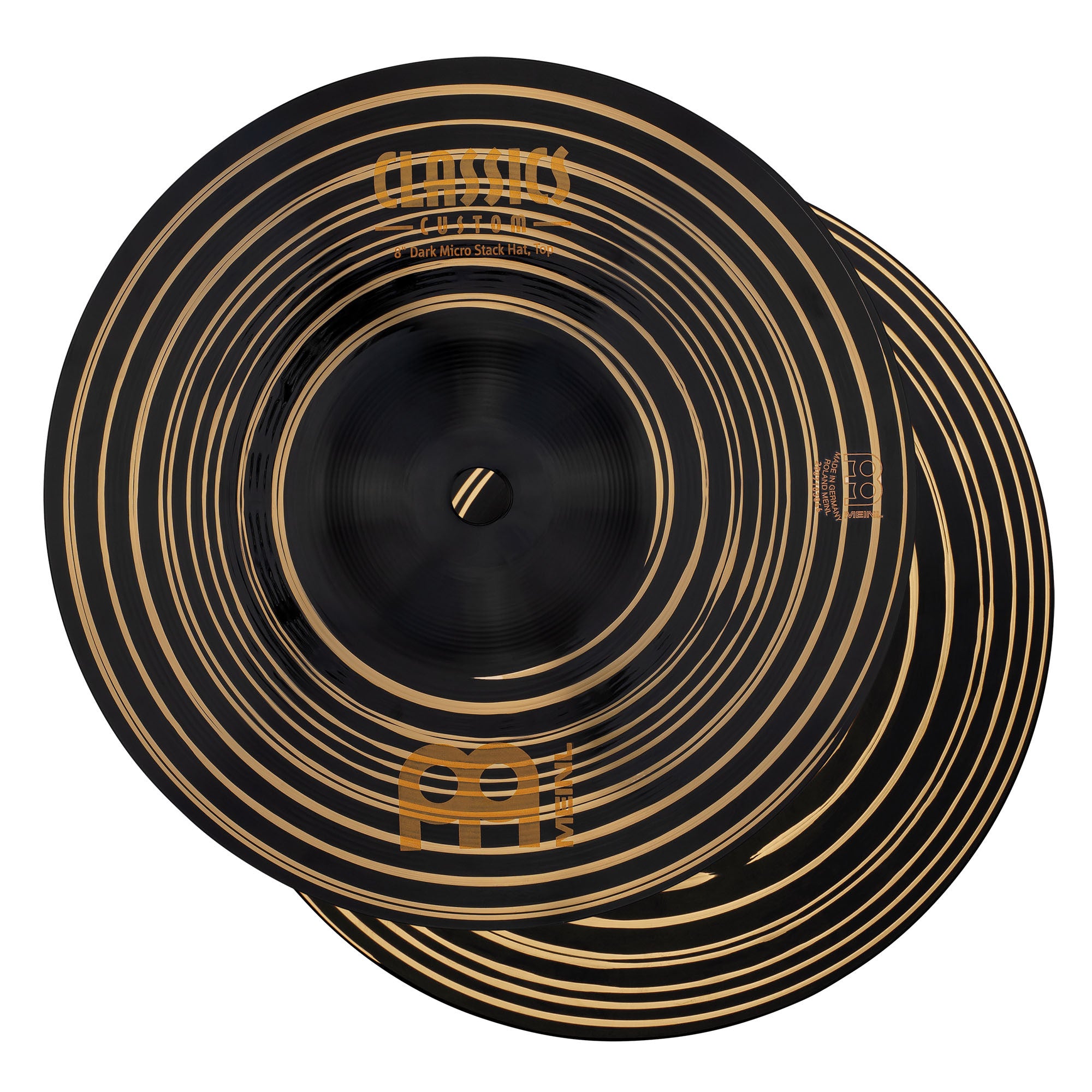 ~NEW!~ Meinl CC8DAH Classics Custom Dark 8" Micro Stack Hats Pair Cymbals