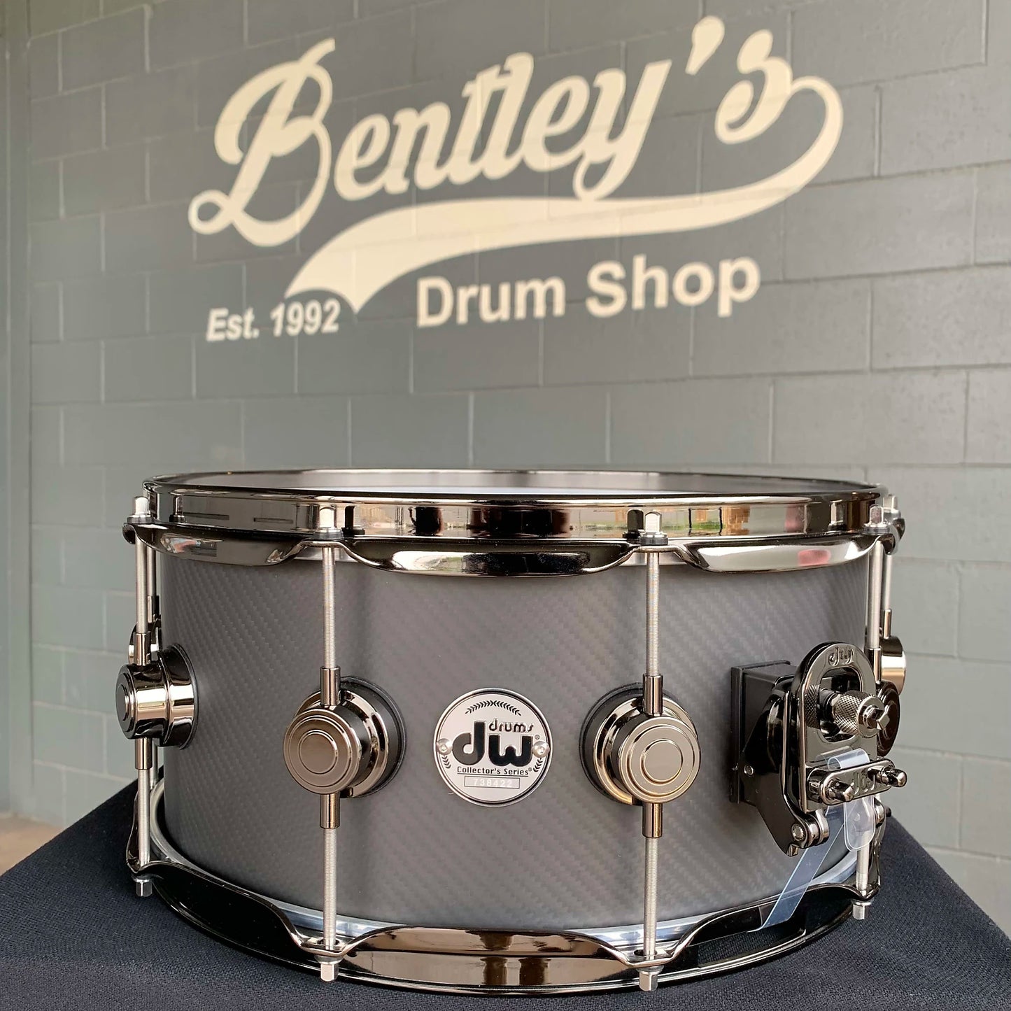 DW Collector's Series 6.5x14 Carbon Fiber Snare Drum w/ Black Nickel Hardware