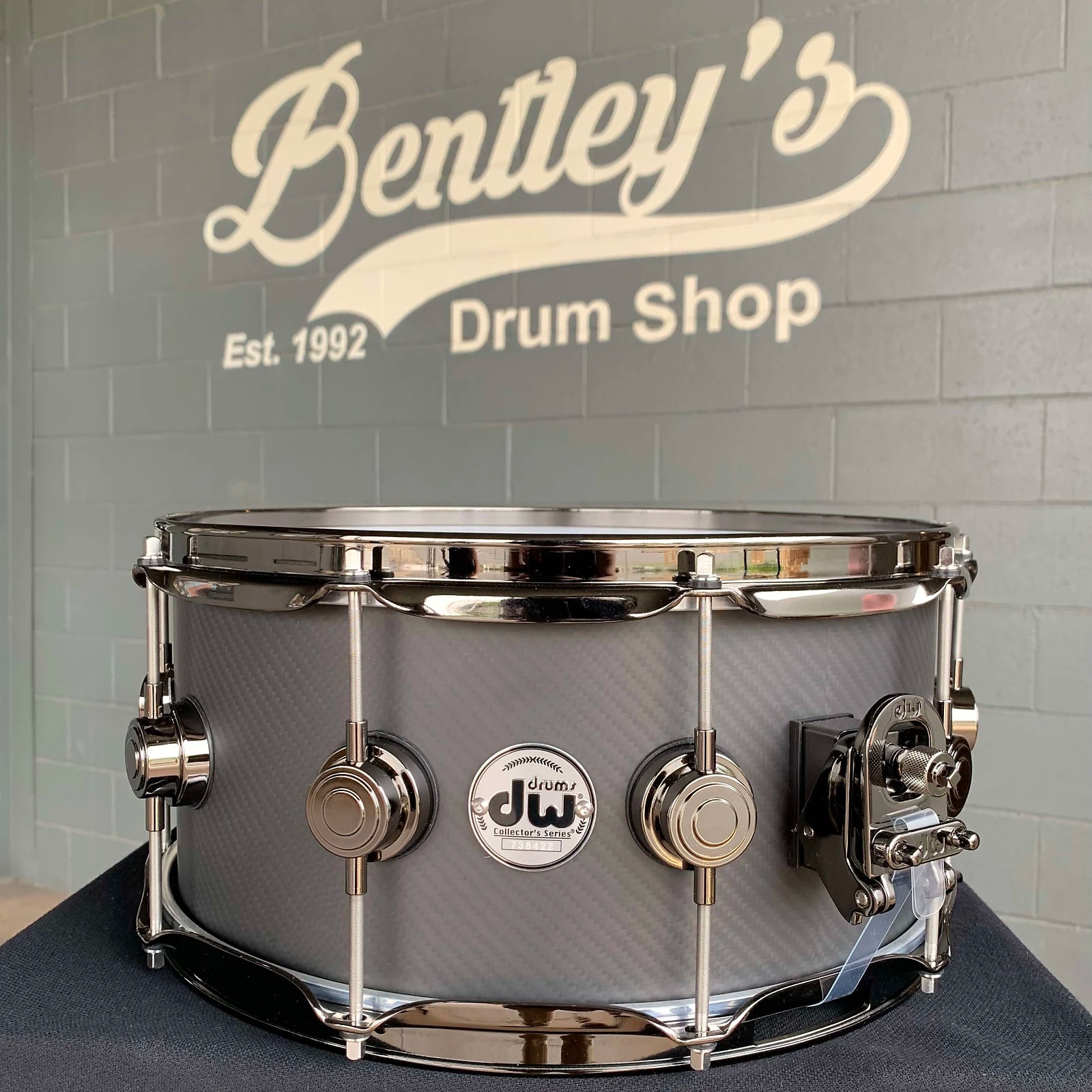 DW Collector's Series 6.5x14 Carbon Fiber Snare Drum w/ Black Nickel Hardware