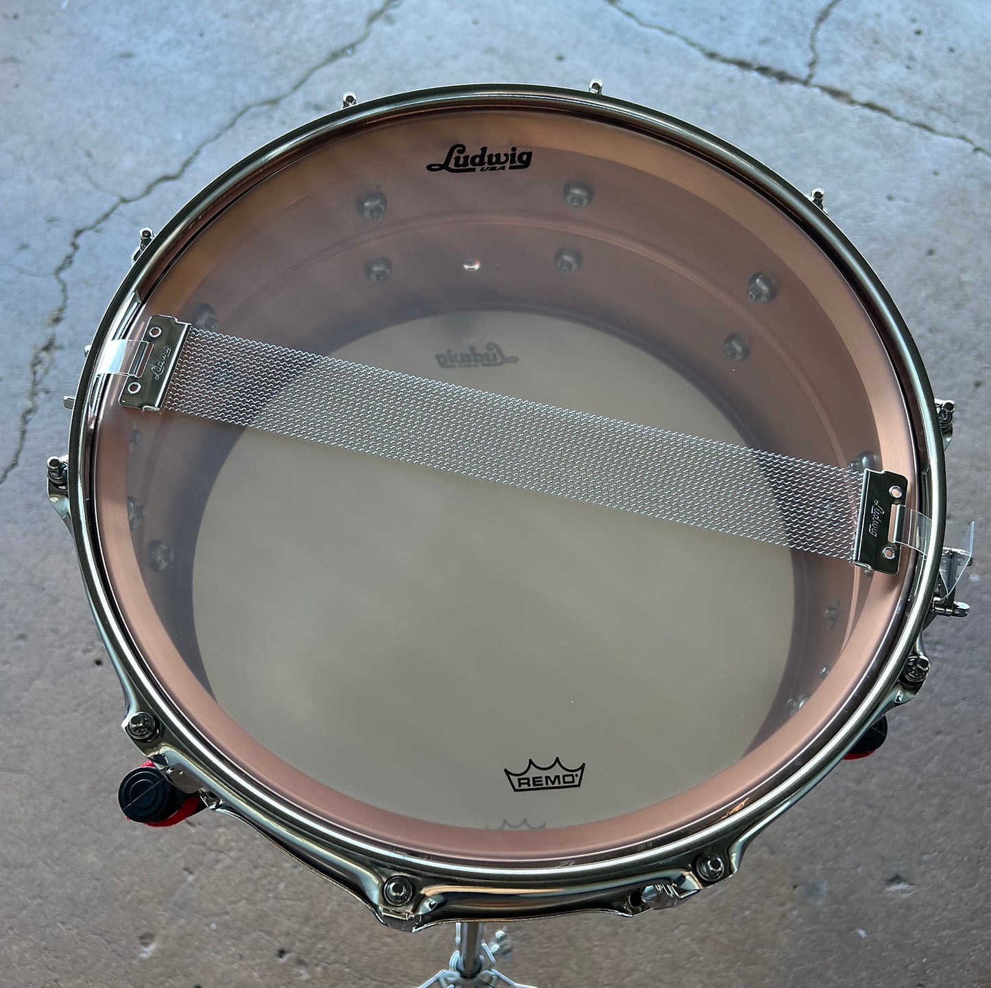 Ludwig LC662 Polished 6.5x14" Copper Phonic Snare Drum