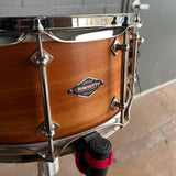 Craviotto Custom Shop 6.5x14" Black Cherry #17 Snare Drum in Natural Satin