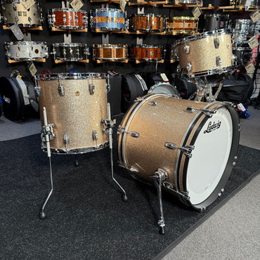~NEW!~ Ludwig Classic Maple 3-Piece 12/14/20 Downbeat Drum Kit Set in Champagne Sparkle