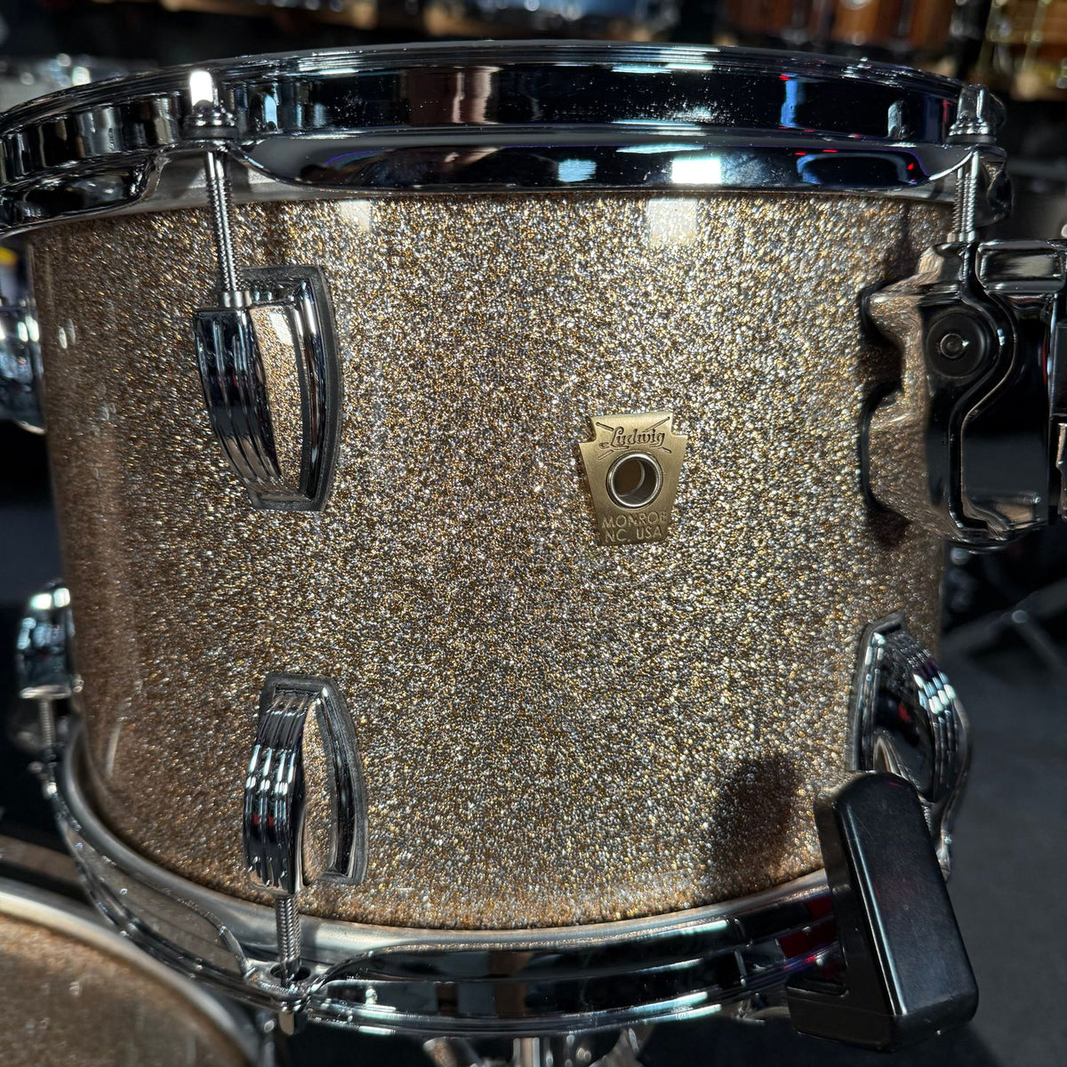 ~NEW!~ Ludwig Classic Maple 3-Piece 12/14/20 Downbeat Drum Kit Set in Champagne Sparkle