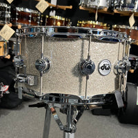 DW Collector's Series 333 Pure Maple 7x14 Snare Drum in Broken Glass FinishPly with Chrome Hardware