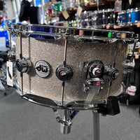DW Collector's Series 333 Pure Maple 7x14 Snare Drum in Broken Glass FinishPly with Chrome Hardware