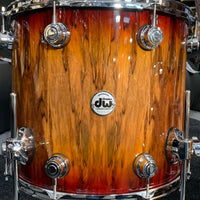 ~WOW!~ DW Collector's Series SSC Maple 4-Piece 10/12/16/22 Drum Kit Set in Rich Red Burst Lacquer over Exotic Tigerwood with Chrome Hardware