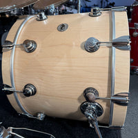 ~WOW!~ DW Collector's SonicPly Maple/Aluminum 7-Piece 10/12/13/14/15/16/22 Drum Kit Set in Natural Satin Oil over Figured Maple with Chrome Hardware (Rm4)