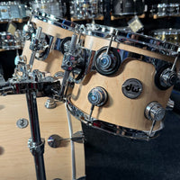 ~WOW!~ DW Collector's SonicPly Maple/Aluminum 7-Piece 10/12/13/14/15/16/22 Drum Kit Set in Natural Satin Oil over Figured Maple with Chrome Hardware (Rm4)