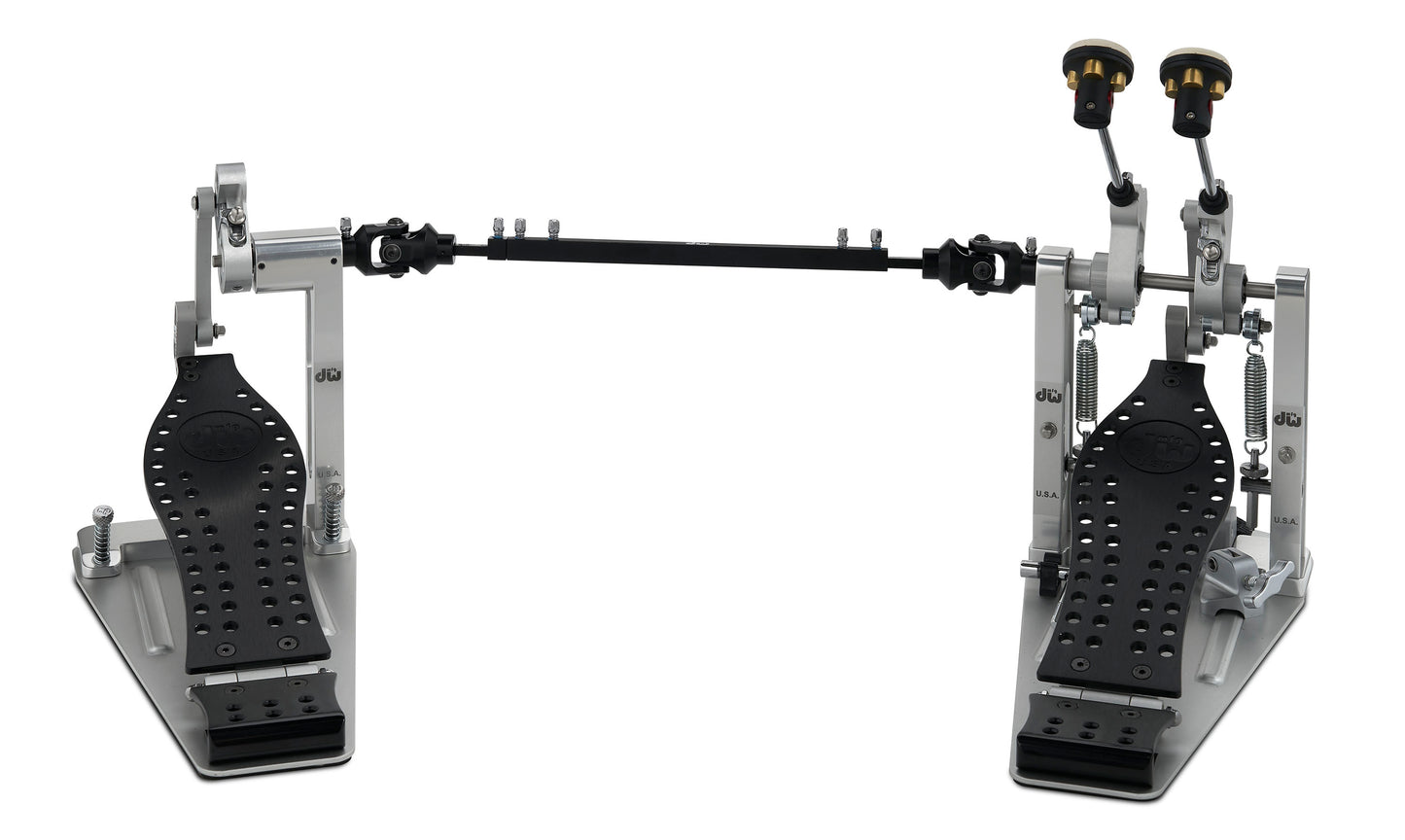 DW DWCPMDD2BK MFG Machined Direct Drive ColorBoard Double Bass Drum Pedal in Black w/ Carrying Case *IN STOCK*