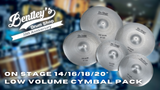 On-Stage 14/16/18/20" Low Volume Cymbal Set w/ Sound Demo