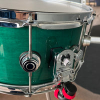 DW Jazz Series 7x14" Snare Drum in Emerald Stain Lacquer