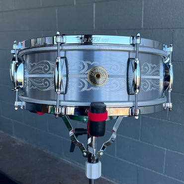~LIMITED EDITION~ Gretsch 135th Anniversary 5x14 Engraved Aluminum Snare Drum w/ Deluxe Case