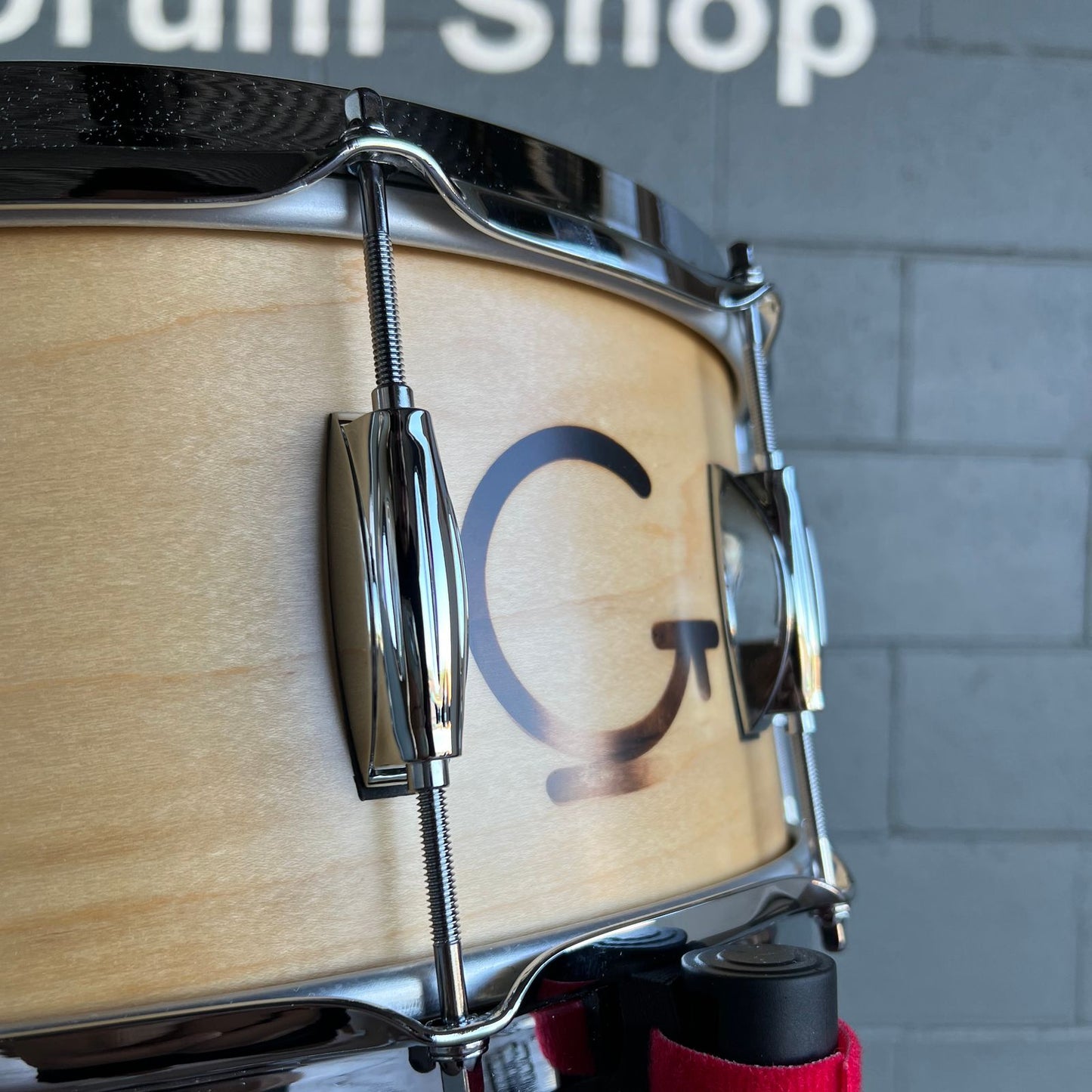 ~BENTLEY'S EXCLUSIVE!~ Gretsch GB6514S8 Brooklyn Series 6.5x14" Branded G Snare Drum in Natural Satin