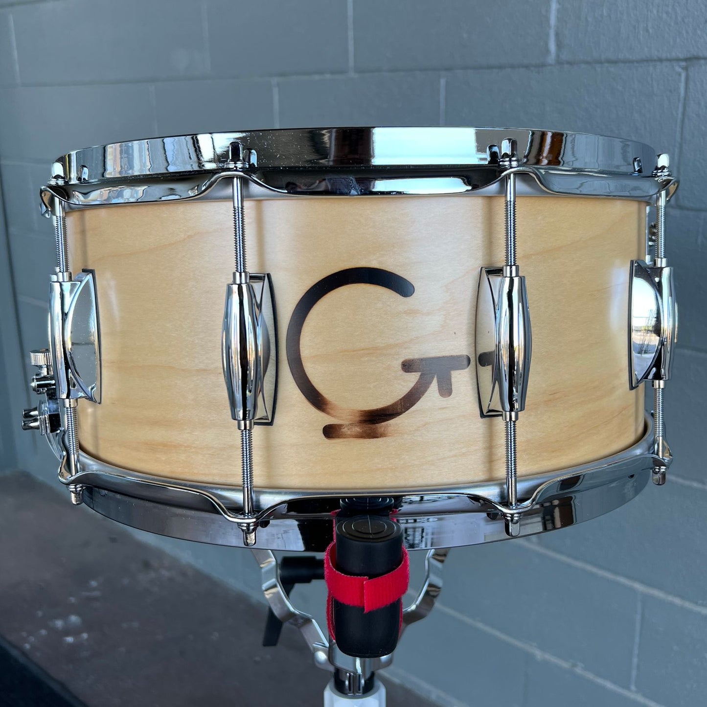 ~BENTLEY'S EXCLUSIVE!~ Gretsch GB6514S8 Brooklyn Series 6.5x14" Branded G Snare Drum in Natural Satin