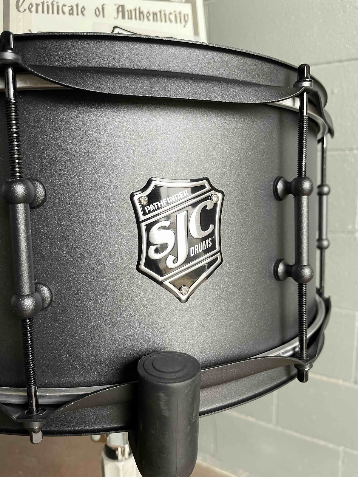 SJC Pathfinder Series 6.5x14 Snare Drum in Galaxy Grey w/ Matte Black Hardware *IN STOCK*