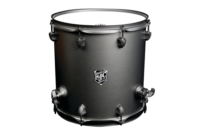 Tom basse SJC Pathfinder Series 14x14 en gris galaxie