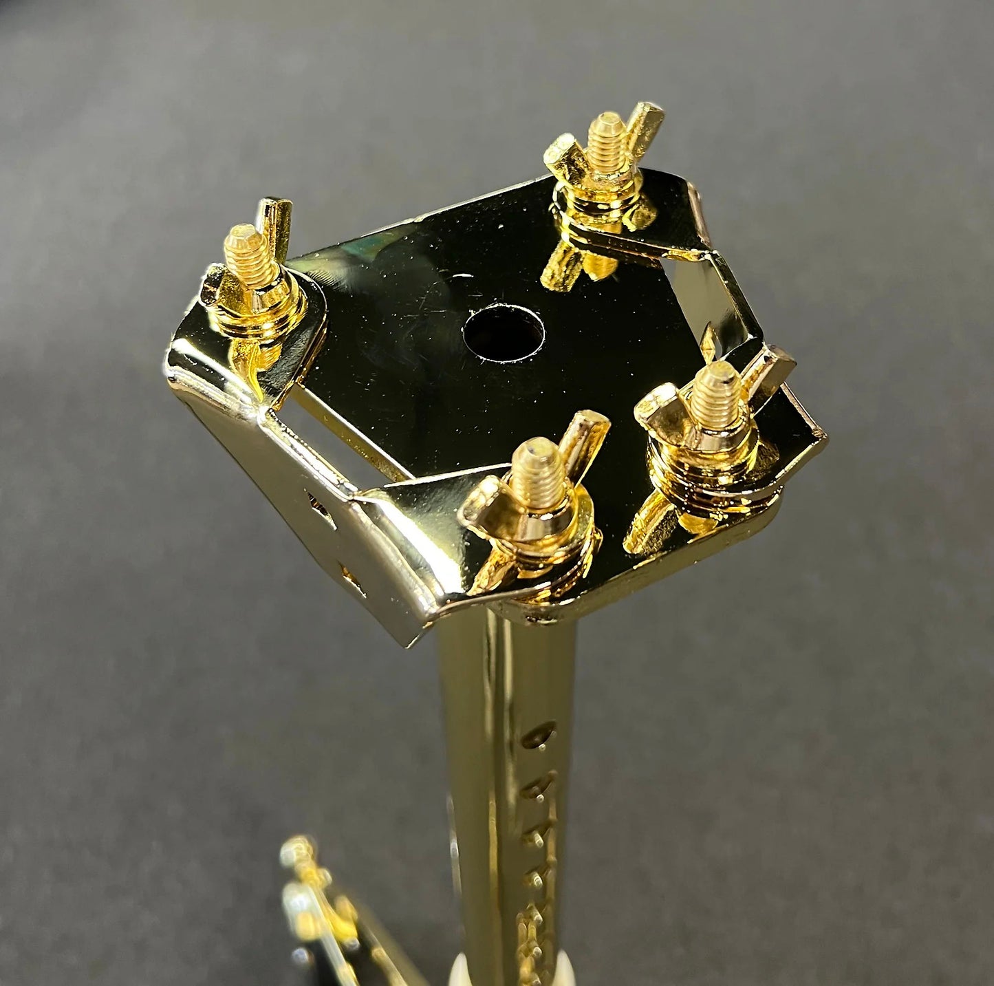 *BENTLEY'S EXCLUSIVE* LP Latin Percussion Gold-Plated Rolling Double Conga Stand *IN STOCK*