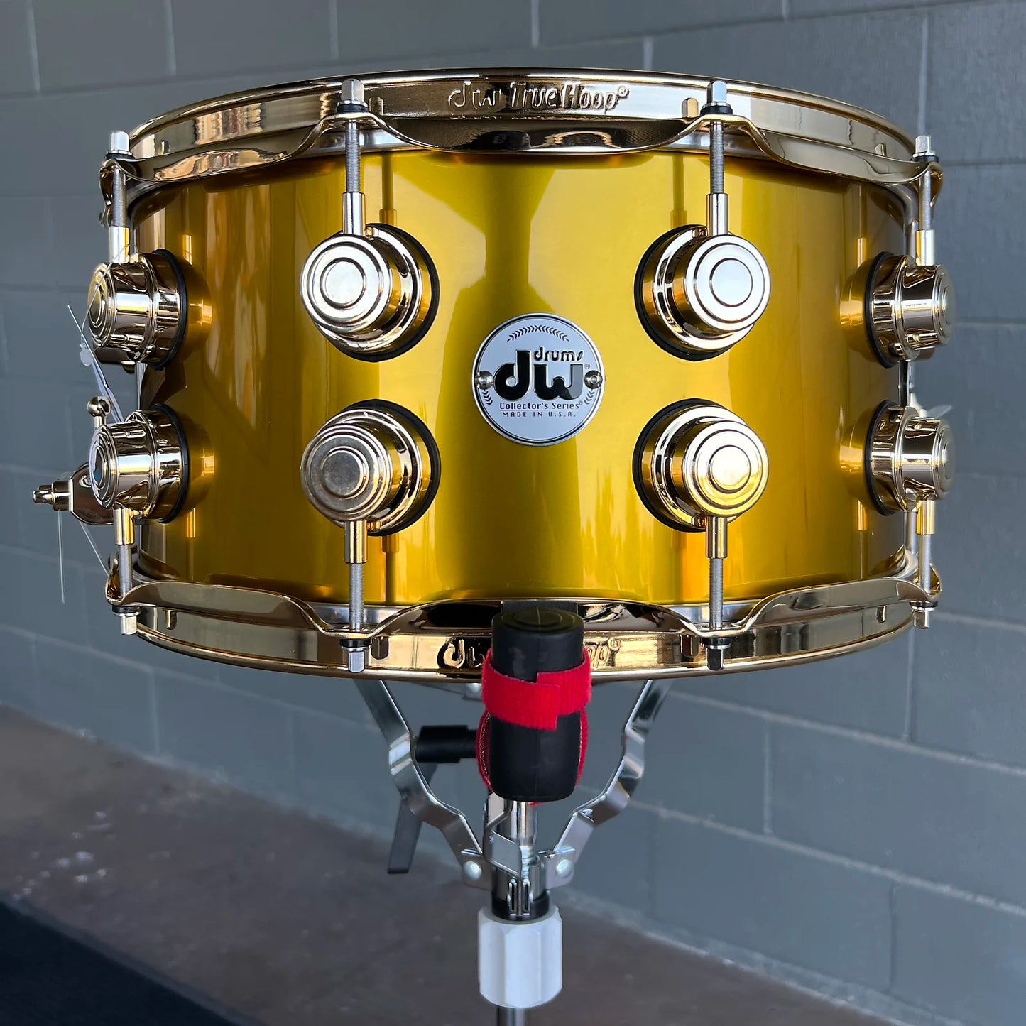 DW Collector's Series 7x14" SSC Maple Snare Drum in Liquid Gold Lacquer Custom w/ Gold Hardware