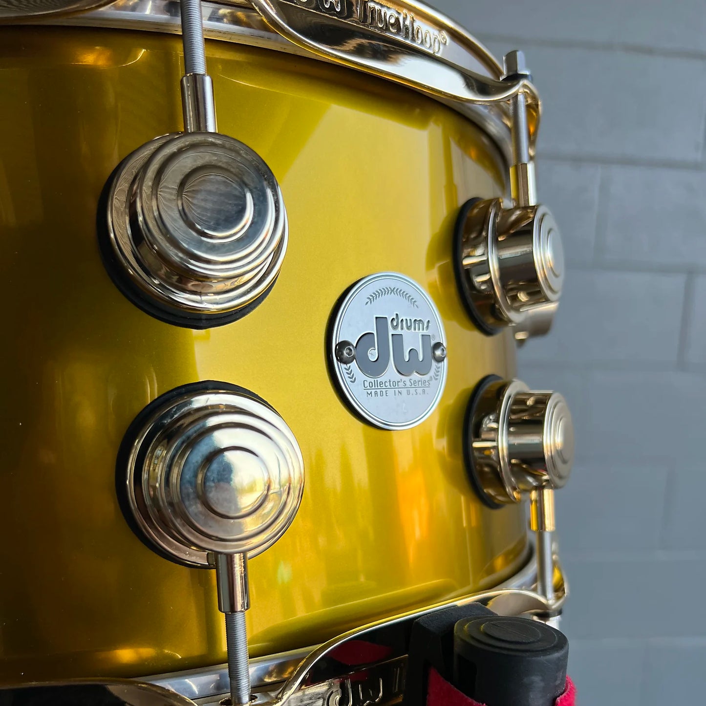 DW Collector's Series 7x14" SSC Maple Snare Drum in Liquid Gold Lacquer Custom w/ Gold Hardware