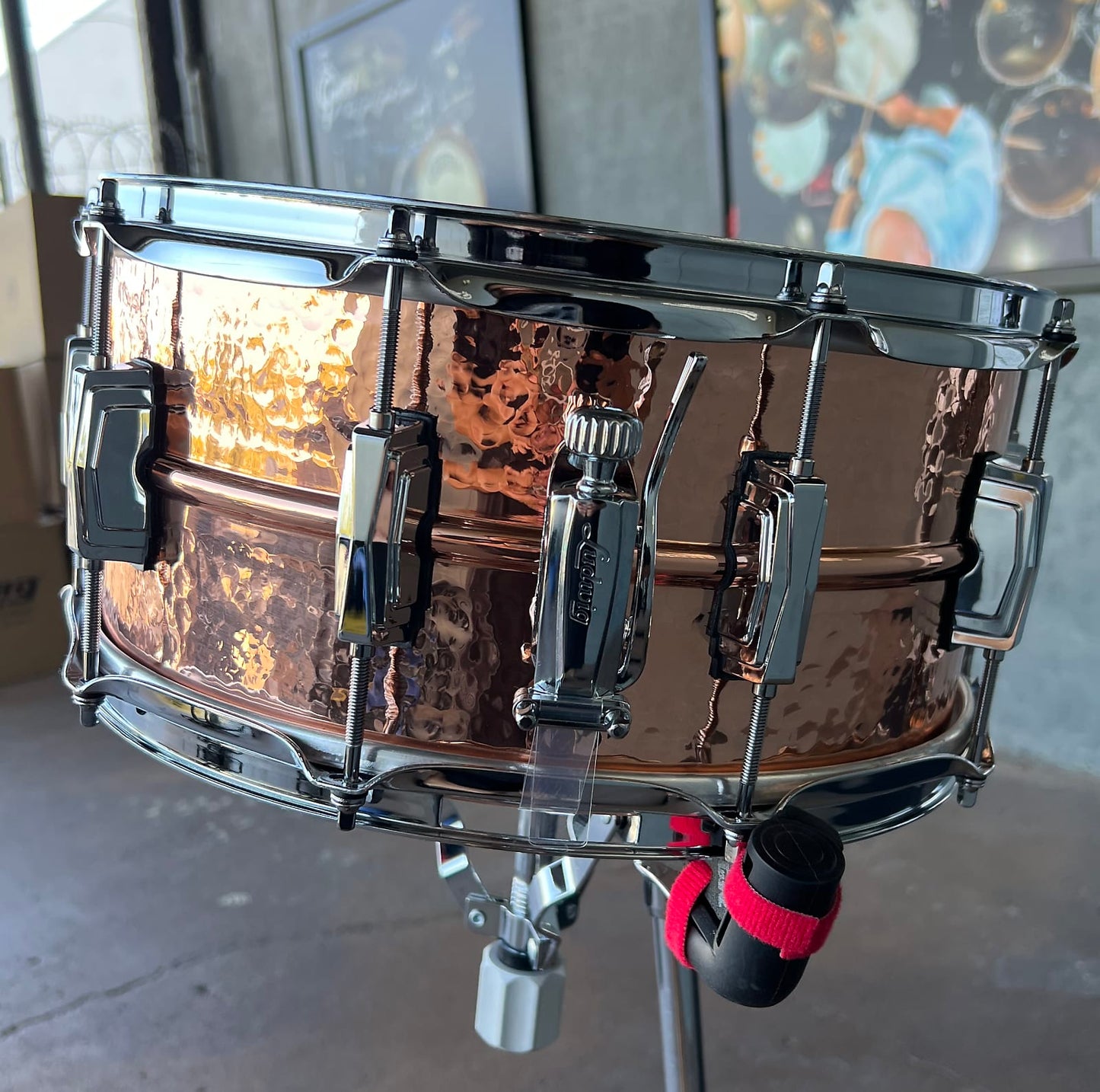 Ludwig LC662K Hammered 6.5x14" Copper Phonic Snare Drum