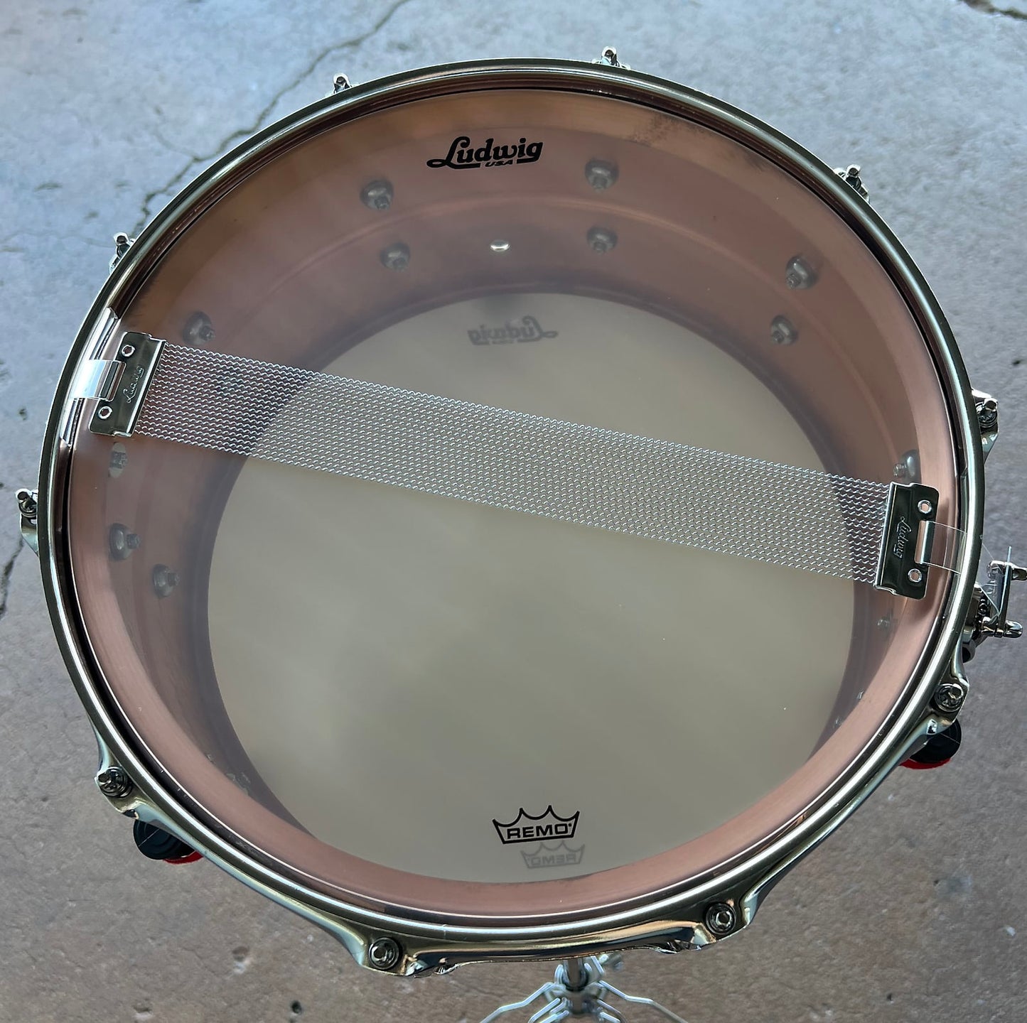 Ludwig LC662K Hammered 6.5x14" Copper Phonic Snare Drum