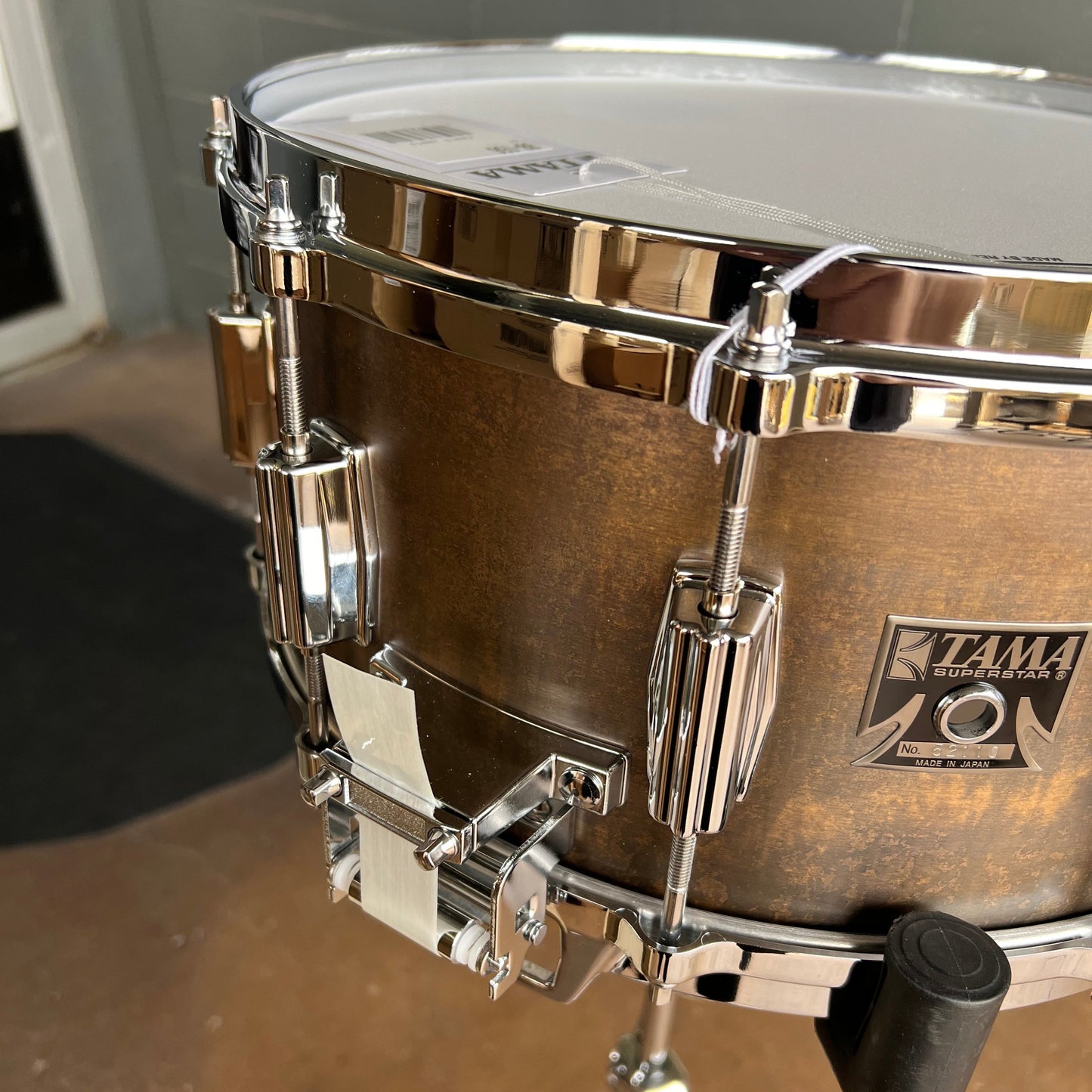 Caisse claire en laiton Tama 50th Mastercraft 6,5x14" "The Terminator" BB156