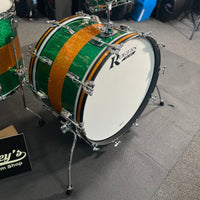 Rogers Cleveland Series 13/16/22" Drum Set Kit in Green Sparkle w/ Gold Sparkle Stripe