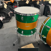 Rogers Cleveland Series 13/16/22" Drum Set Kit in Green Sparkle w/ Gold Sparkle Stripe