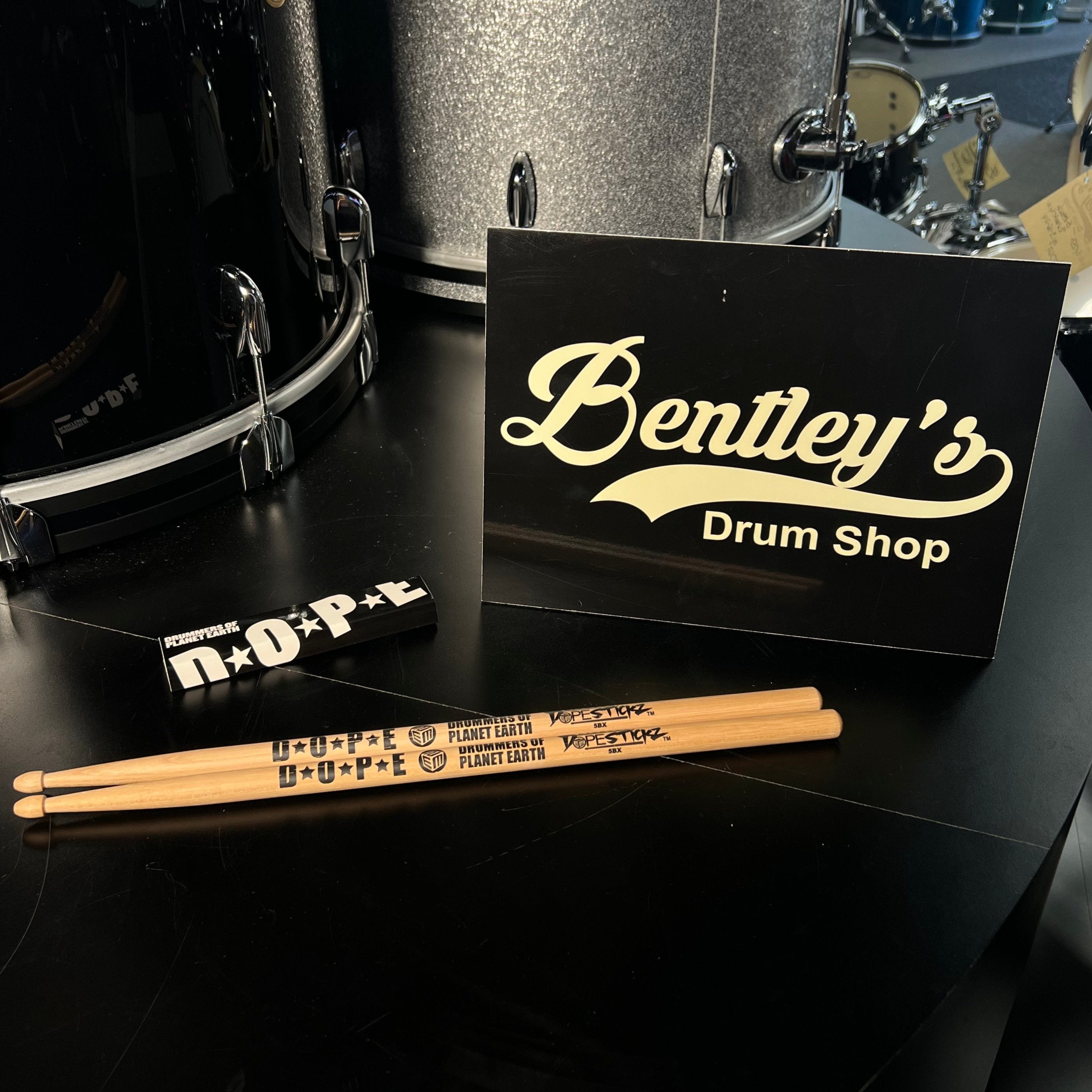 Dope Stickz Natural Hickory Wood 5BX Drum Sticks Pair – Bentley's Drum Shop