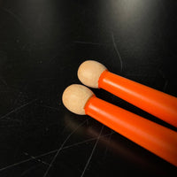 Dope Stickz Shock Drop Orange 5B BT (Ball Tip) Drum Sticks Pair