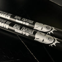 Dope Stickz Special Edition "King Panther Diamond" 5BX Diamond Tip Drum Sticks Pair