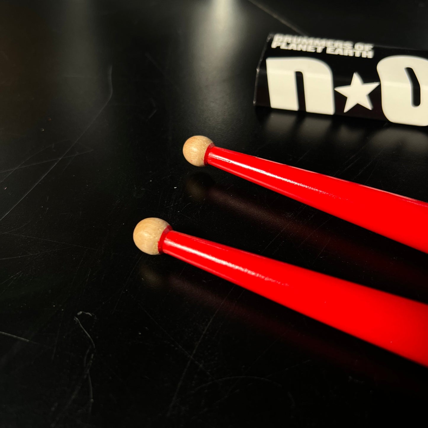 Dope Stickz Shock Drop Corvette Red 5BXBT (Ball Tip) Drum Sticks Pair