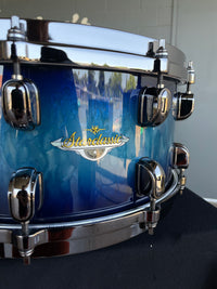 TAMA Starclassic Maple 6.5x14 Snare Drum in Molten Electric Blue Burst Lacquer w/ Black Nickel Hardware
