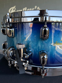 TAMA Starclassic Maple 6.5x14 Snare Drum in Molten Electric Blue Burst Lacquer w/ Black Nickel Hardware