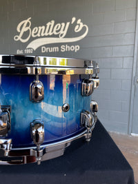 TAMA Starclassic Maple 6.5x14 Snare Drum in Molten Electric Blue Burst Lacquer w/ Black Nickel Hardware