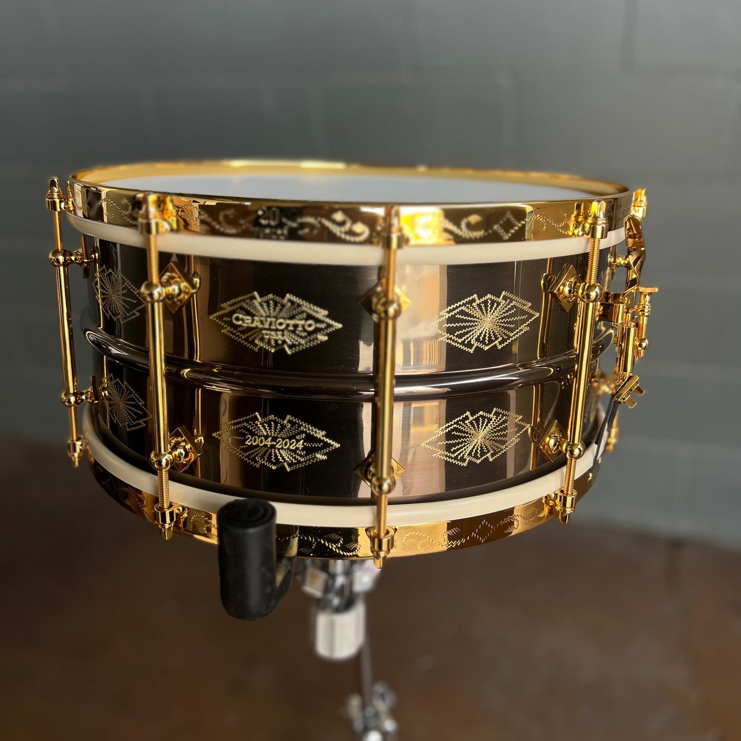 Craviotto AK 20th Anniversary 6.5x14" Diamond Snare Drum w/ Case